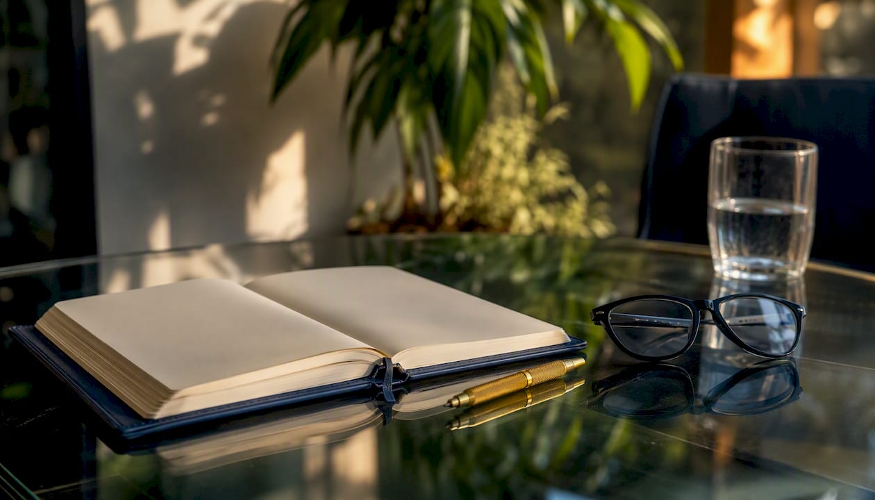 Envision Marketing Agency | B2B Content Marketing Strategy: A 2026 Playbook Notebook and pencil on table for persona research