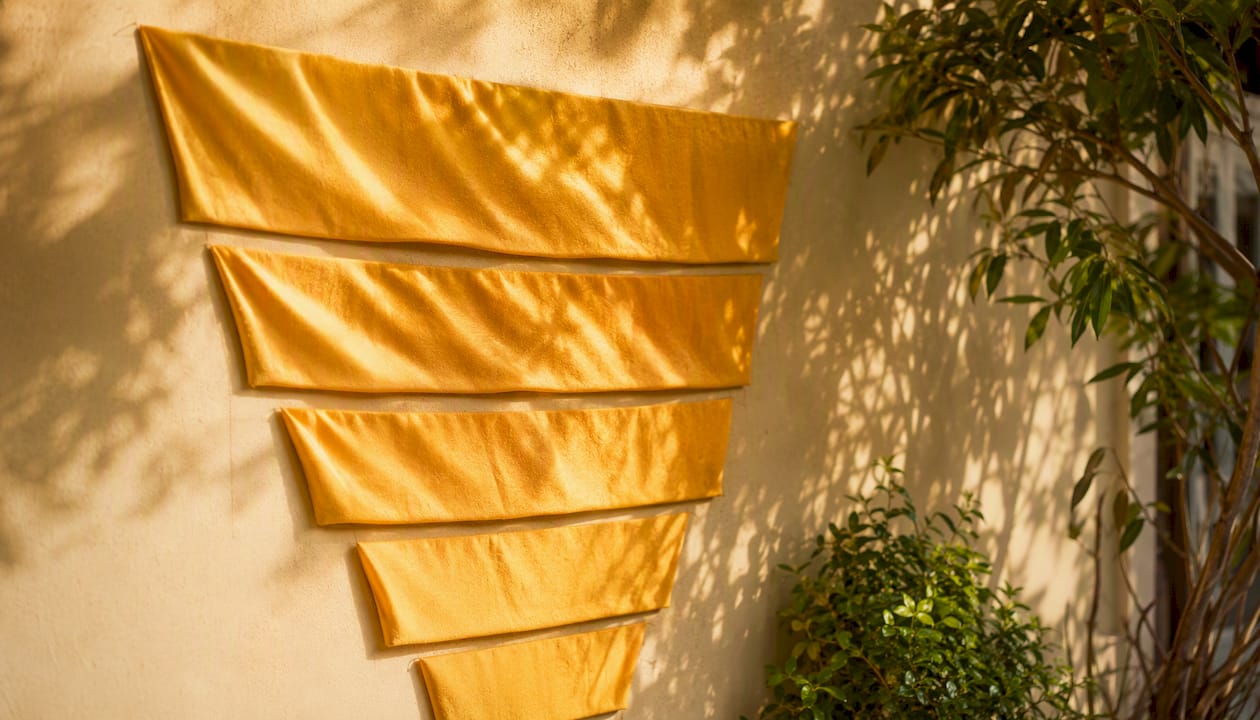 Layered paper art representing marketing funnel