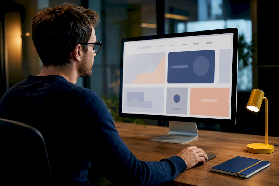 1788527513325_Designer-reviewing-a-website-redesign-prototype Designer reviewing a website redesign prototype