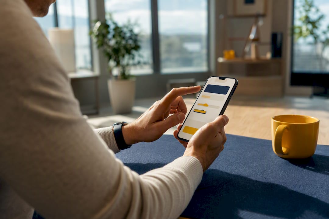 Marketer adjusting social media ad budget