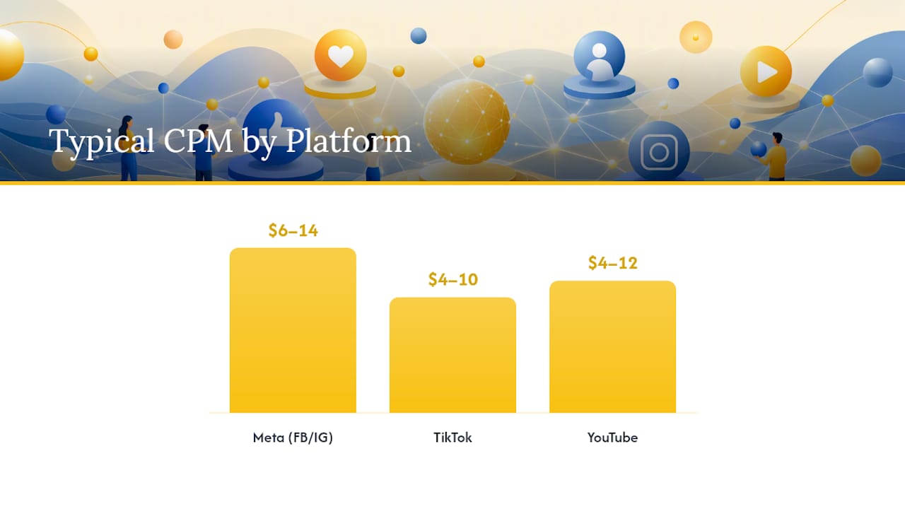 Comparison of social media ad platform costs